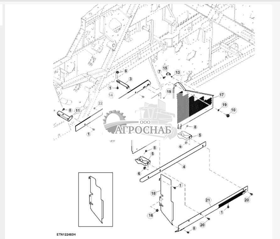 Крышка, декоративная, левая 
